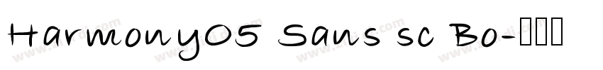 HarmonyO5 Sans sc Bo字体转换